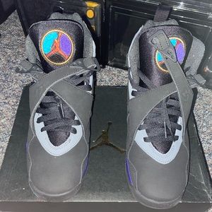 Air Jordan 8 aqua grade school size 6 good condition worn 2 times